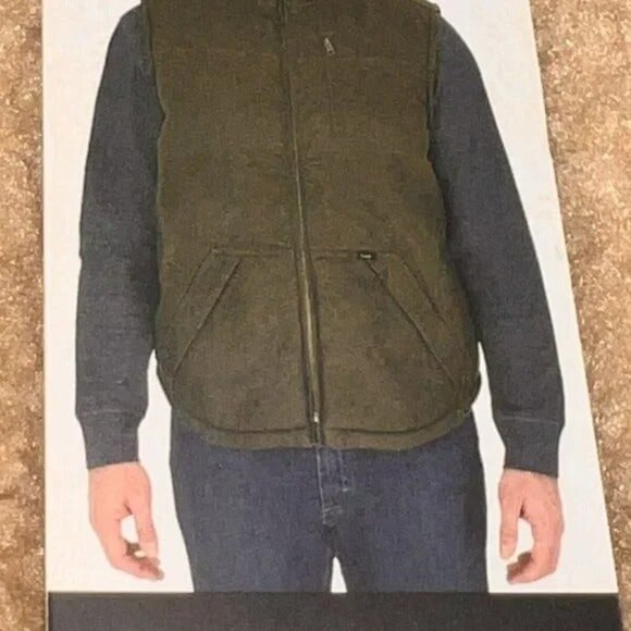 LEE MEN'S XX-Large SHERPA LINED WORKWEAR CANVAS VEST - Picture 1 of 7